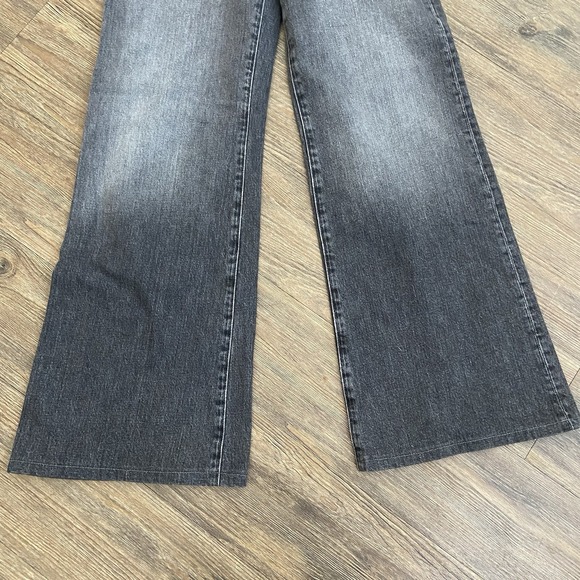 G-Star Raw Deck Ultra Wide Leg High Kara Faded Black Denim Jeans Size 27/30 - Picture 2 of 11